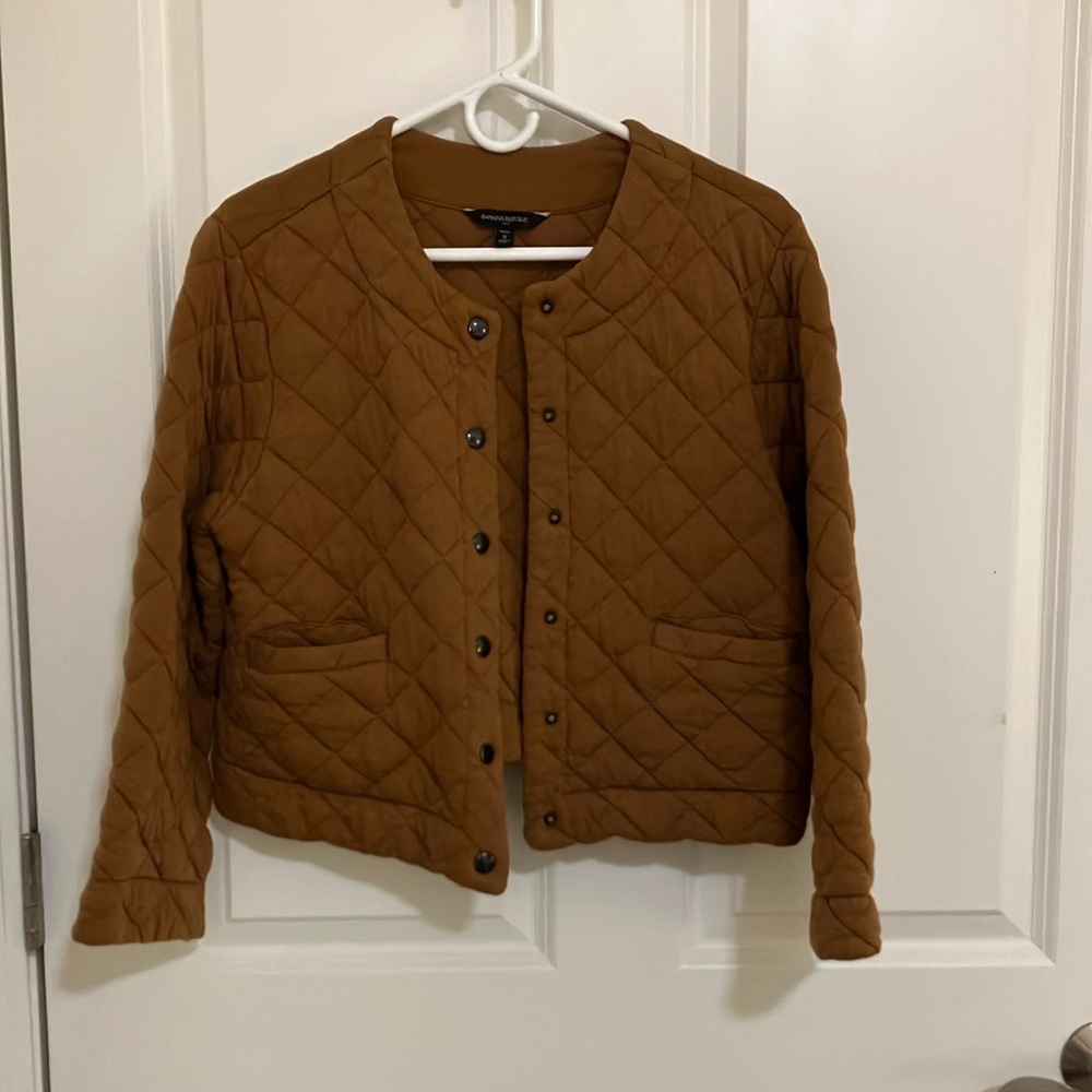 Women's Brown Quilted Jacket